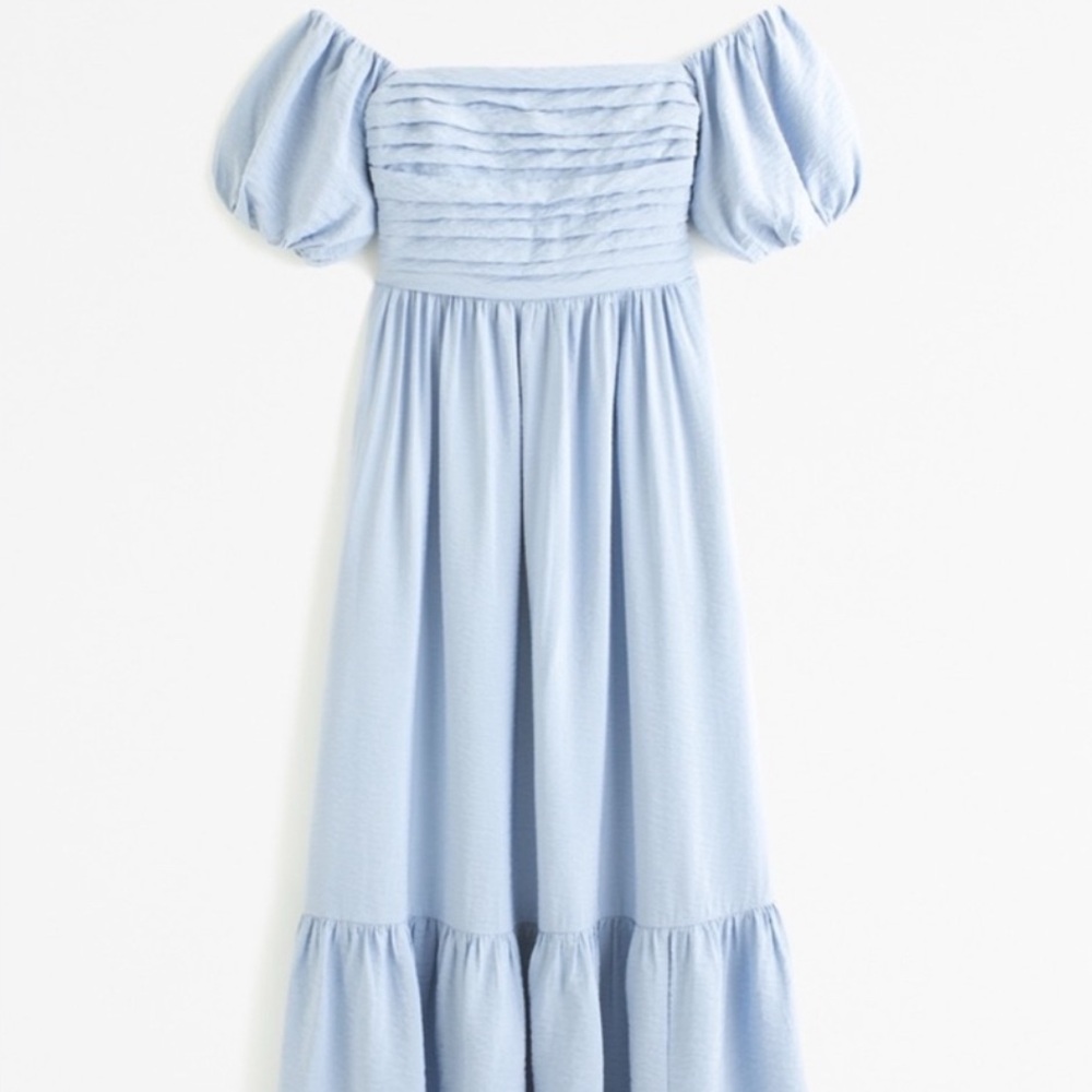 Abercrombie & Fitch Light Blue Maxi Dress